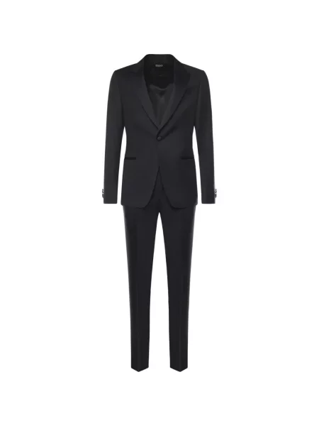 Garnitur Zegna garniturowy jednorzędowy niebieski