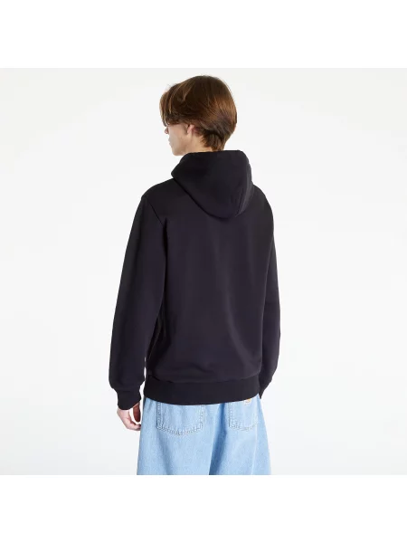Суитшърт Carhartt WIP Hooded Script Embroidery Sweat Black/ White XS бяло