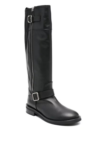 Botine Via Roma 15 din piele negru