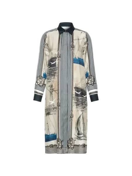 Rochie midi Max Mara de mătase cu imagine