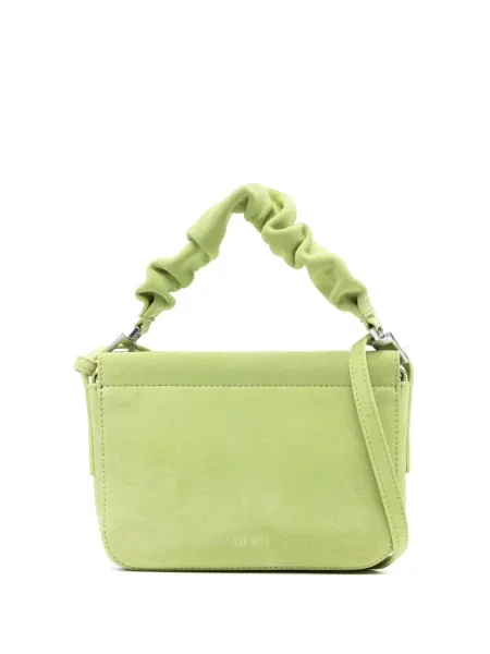 Geanta crossbody Yu Mei din piele de căprioară verde