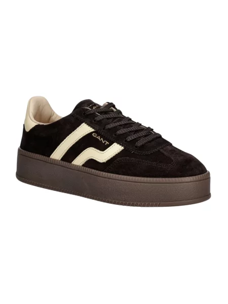 Sneakersy Gant brązowe
