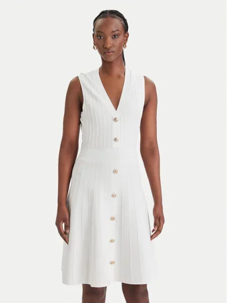 Guess Трикотажна сукня білий