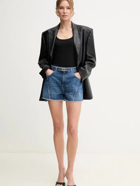 TWINSET Szorty jeansowe niebieski