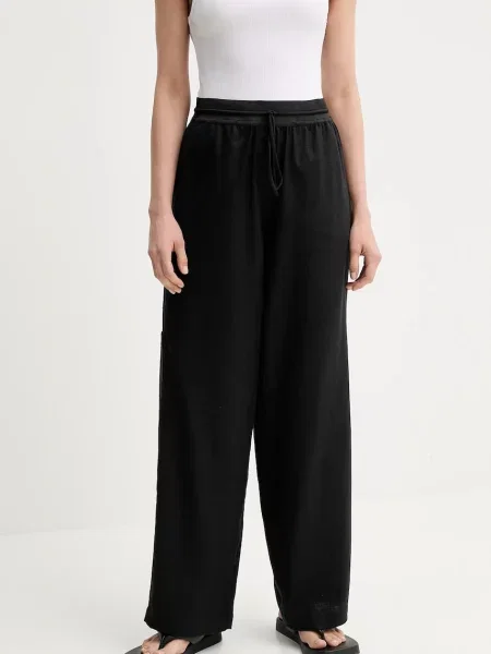 Hlače MMC STUDIO LINEN črna