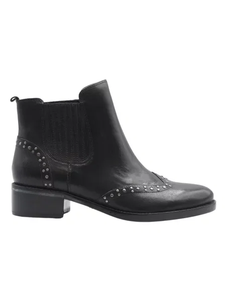 Botki Ralph Lauren skórzane czarne
