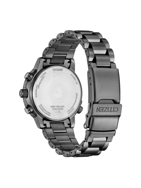 Lniany zegarek Citizen szary