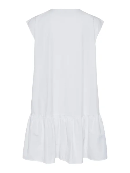 PIECES Rochie MUSTA' alb