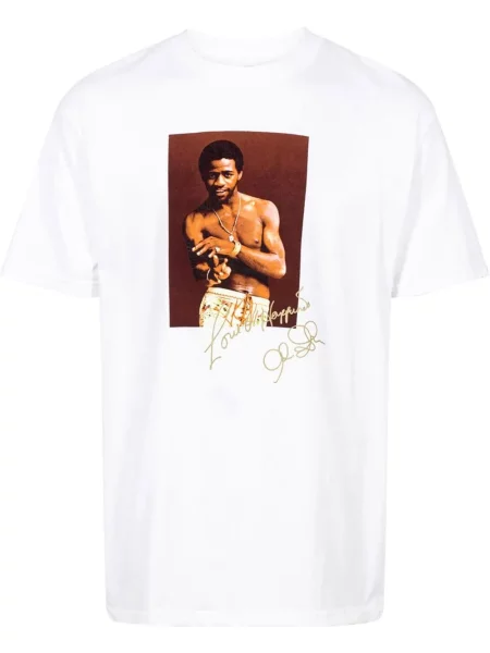 Tricou Supreme cu decolteu în U alb