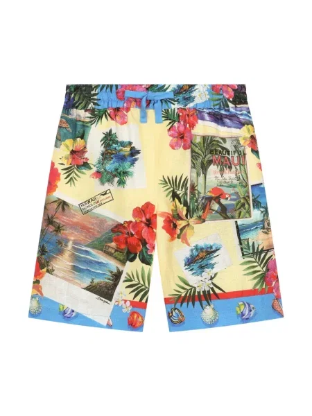 Bermudy dziecięce Dolce And Gabbana żółte