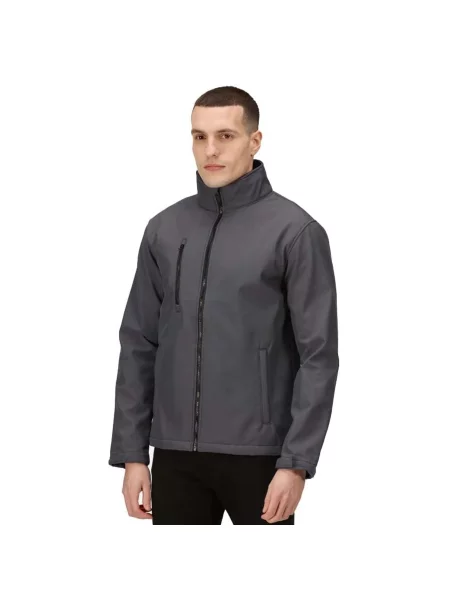 Kurtka Honestly Made Recycled Soft Shell szara