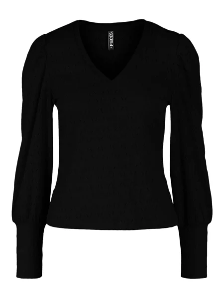 PIECES Bluză Christy' negru