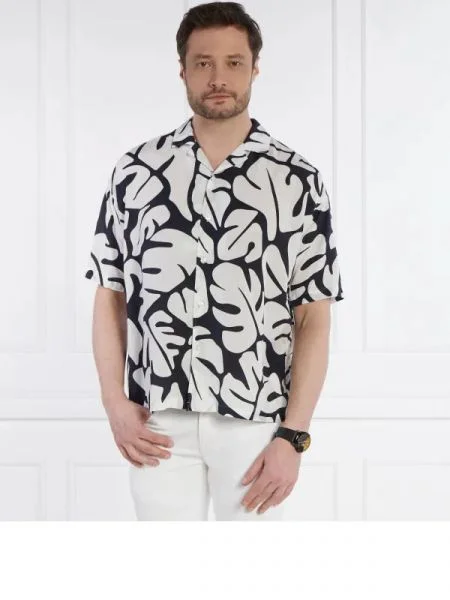 BOSS BLACK Ing | Relaxed fit fehér