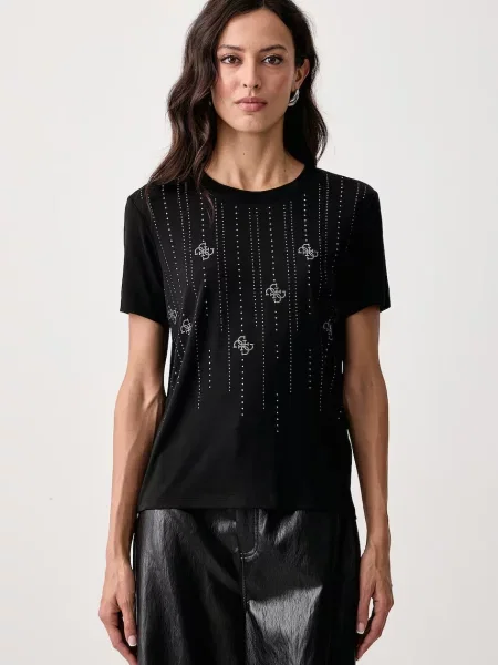 Guess tricou pentru femei cu modal negru