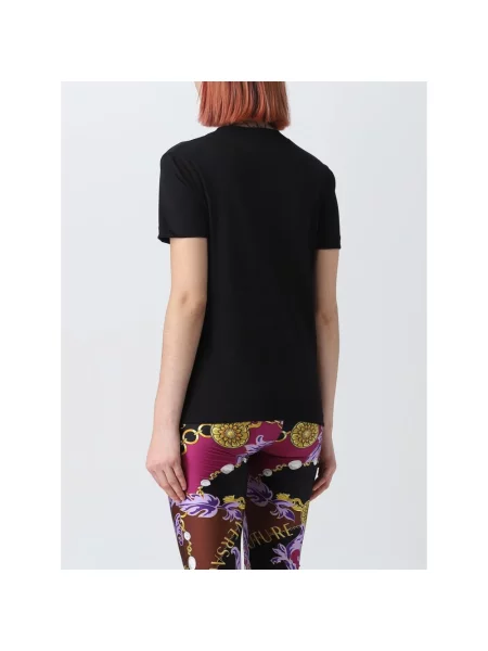 Koszulka polo Versace Jeans Couture czarna