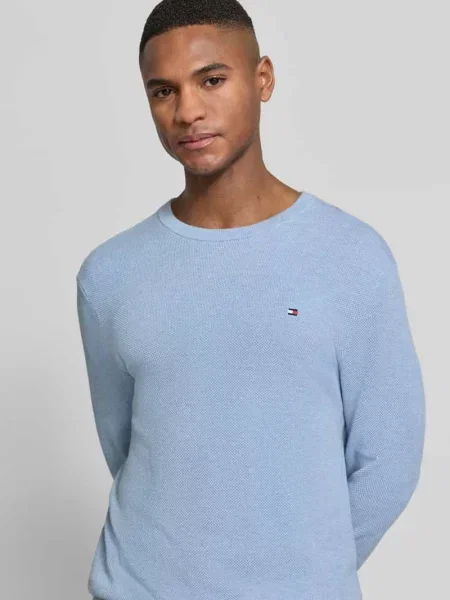 Regular Fit sweter dzianinowy z czystej bawełny Tommy Hilfiger