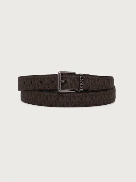 Michael Kors curea reversibilă pentru bărbați cu imitație de piele maro