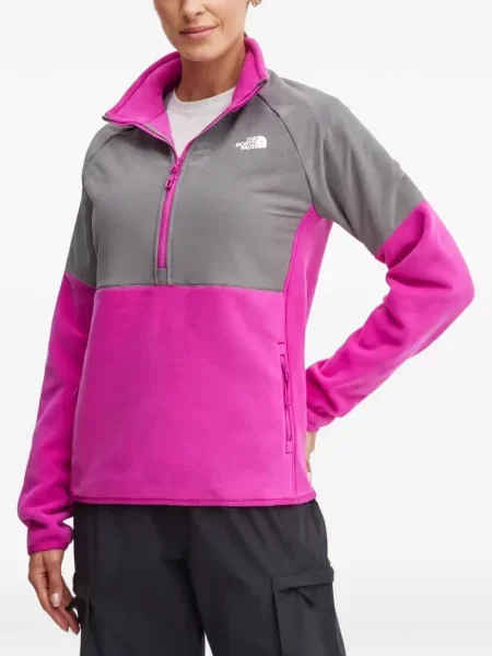 Cipzáras melegítő felső The North Face rózsaszín