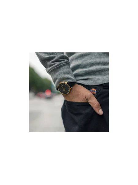 CHPO Khorshid Black Gold Black Unisex Zegarki CHPO Size: One size czarny