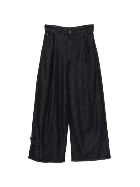 Blugi cu picior larg Emporio Armani albastru