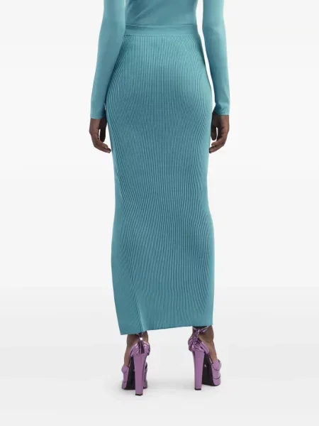 Fusta maxi Roberto Cavalli lungă albastru