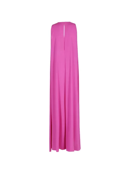 Rochie maxi Gianluca Capannolo de mătase drapată roz