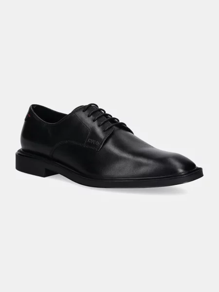 HUGO pantofi de piele Gryff barbati negru