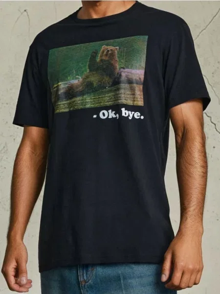 Sinsay Koszulka z krótkim rękawem czarny