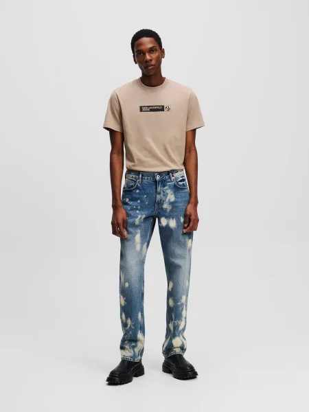 KARL LAGERFELD JEANS Kavbojke moder denim bela