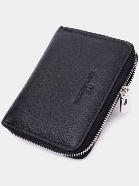 Кожаный кошелек St Leather Accessories черный