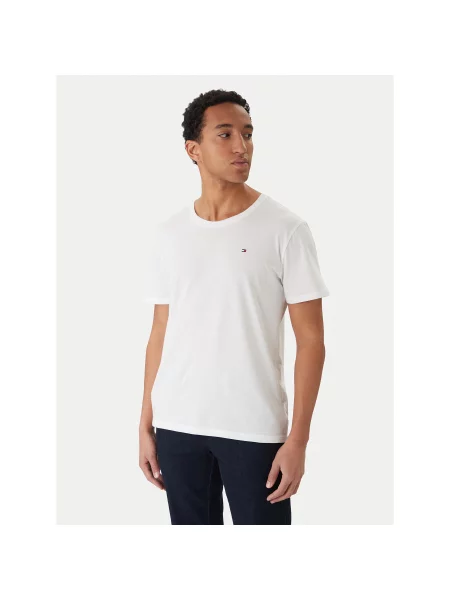 Πουκάμισο Tommy Hilfiger φανελένιο λευκό