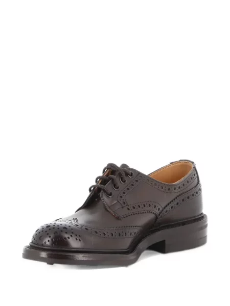 Iš natūralios odos brogue batai Tricker's ruda