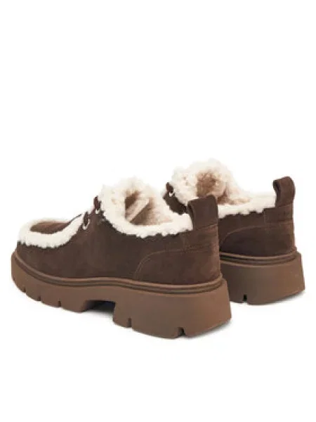 Inuikii Semišové poltopánky Inuikii Wallabee Curly hnedá
