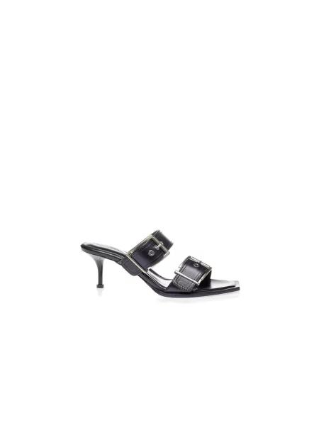 Klapki Alexander Mcqueen biznesowe czarne