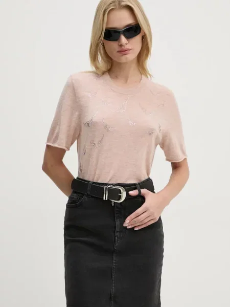 ZADIG&VOLTAIRE pulover de casmir light roz