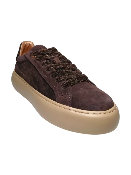 Sneakersy Alexander Smith skórzane brązowe