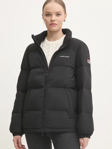 Guess Jeans kurtka zimowa czarny
