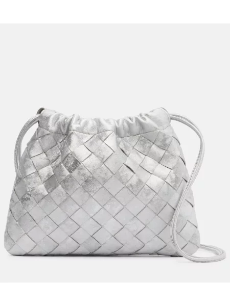 Usnjeni torbica Bottega Veneta