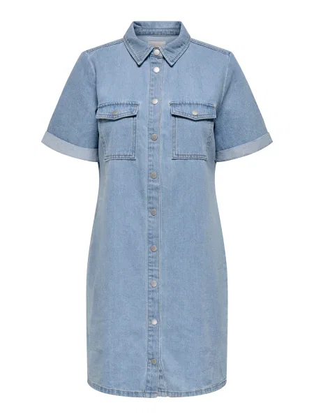 JDY Rochie tip bluză JDYESMEE denim albastru