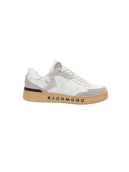 Sneakersy John Richmond zamszowe białe