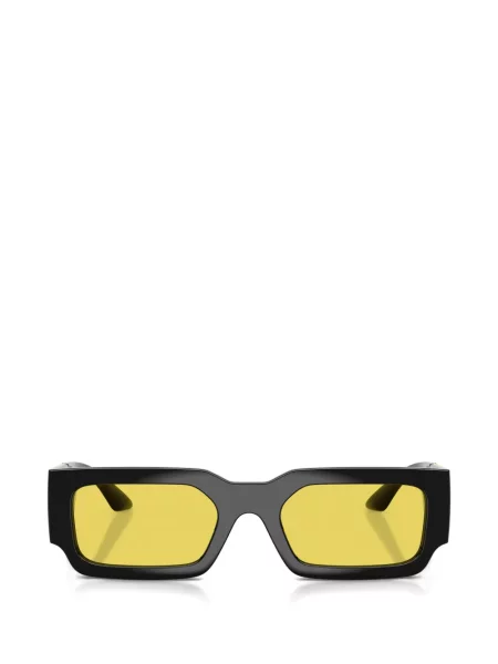 Ochelari de soare dreptunghiulari Versace Eyewear negru