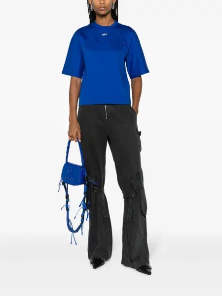 Siuvinėtas apkirptas marškinėliai Off-white