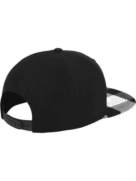 Kockás baseball sapka Flexfit fehér