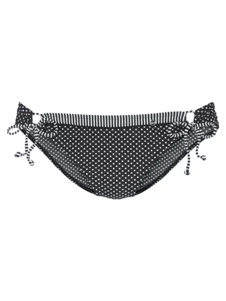 S.Oliver Slip costum de baie Avni negru alb