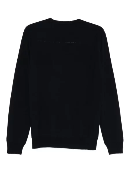 Pulover Corneliani cu decolteu rotund cu autograf negru