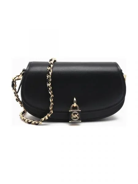 Michael Kors De piele geantă poștaș negru