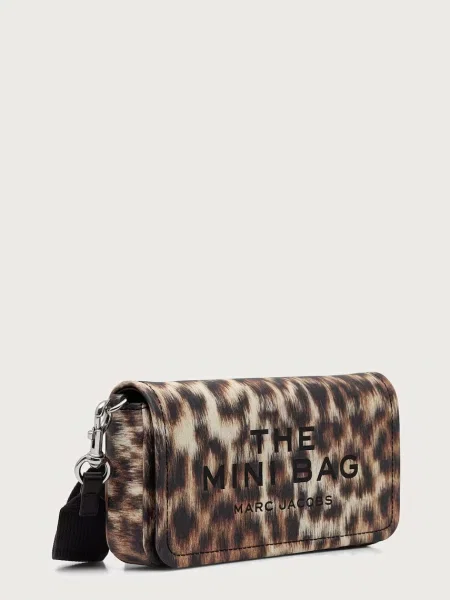 MARC JACOBS μικρή τσάντα γυναικεία δερμάτινη THE MINI BAG καφέ
