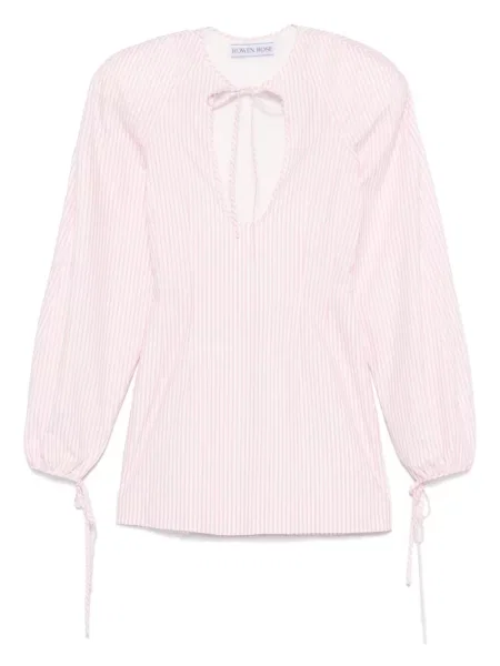Rochie mini Rowen Rose cu dungi de costum roz