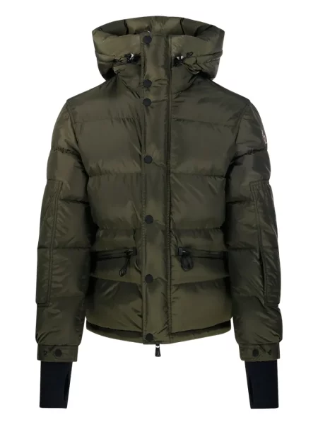 Palton Moncler Grenoble cu glugă negru