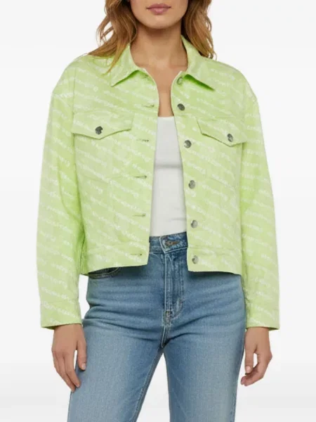 Geacă de blugi Alexander Wang verde